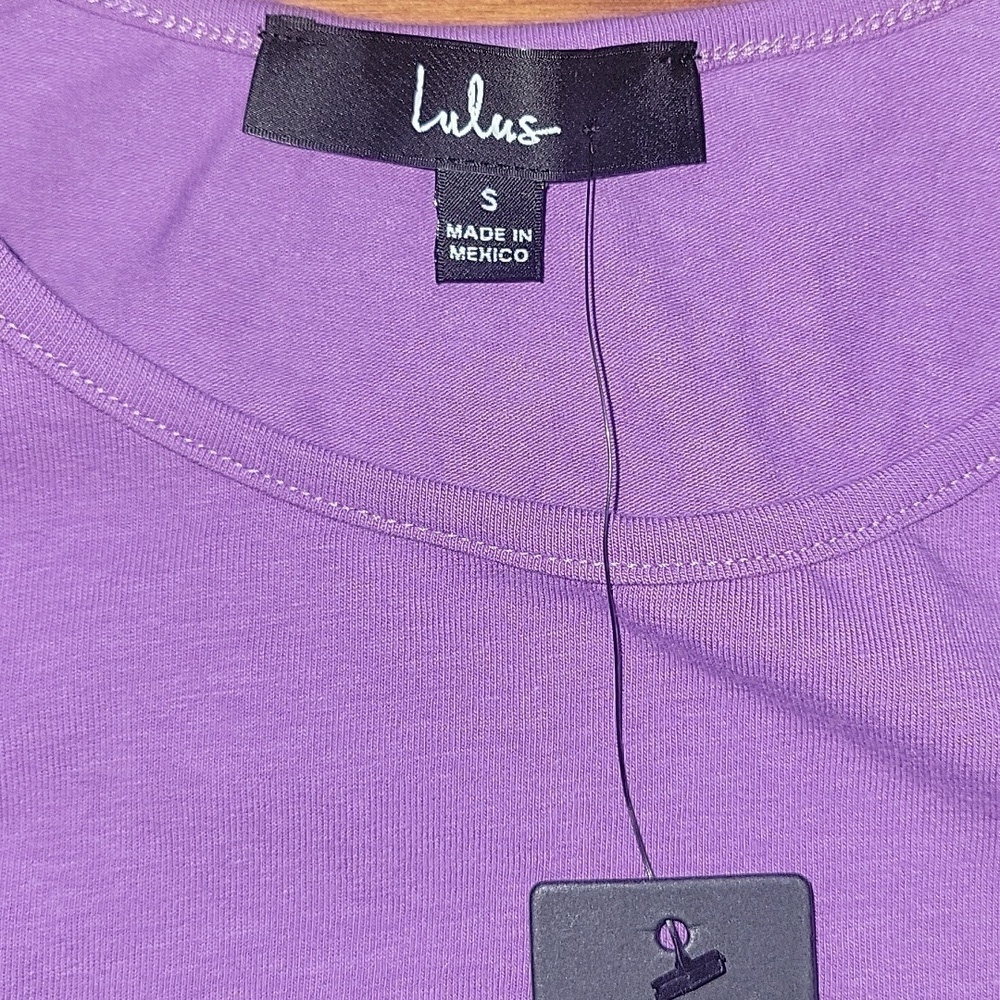 NWT LULUS Purple Tank Top 💜 sz small - Picture 5 of 6